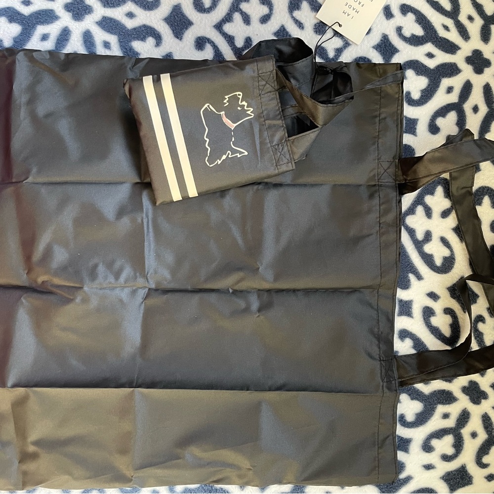 NWT Radley London Responsible Foldaway Stripey Black and White tote bag - Picture 4 of 9